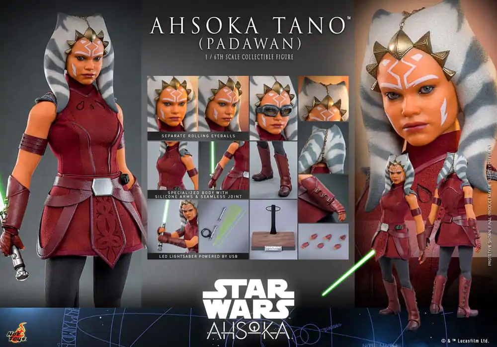 Star Wars: Ahsoka Action Figure 1/6 Ahsoka Tano (Padawan) 27 cm product photo