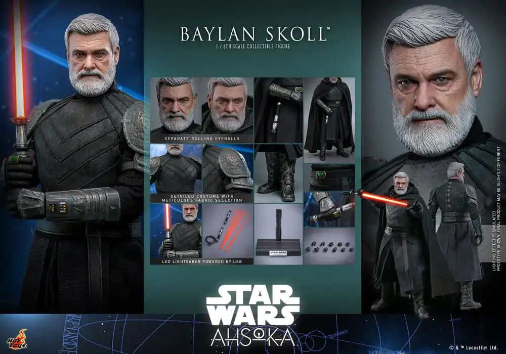 Star Wars: Ahsoka Action Figure 1/6 Baylan Skoll 32 cm product photo