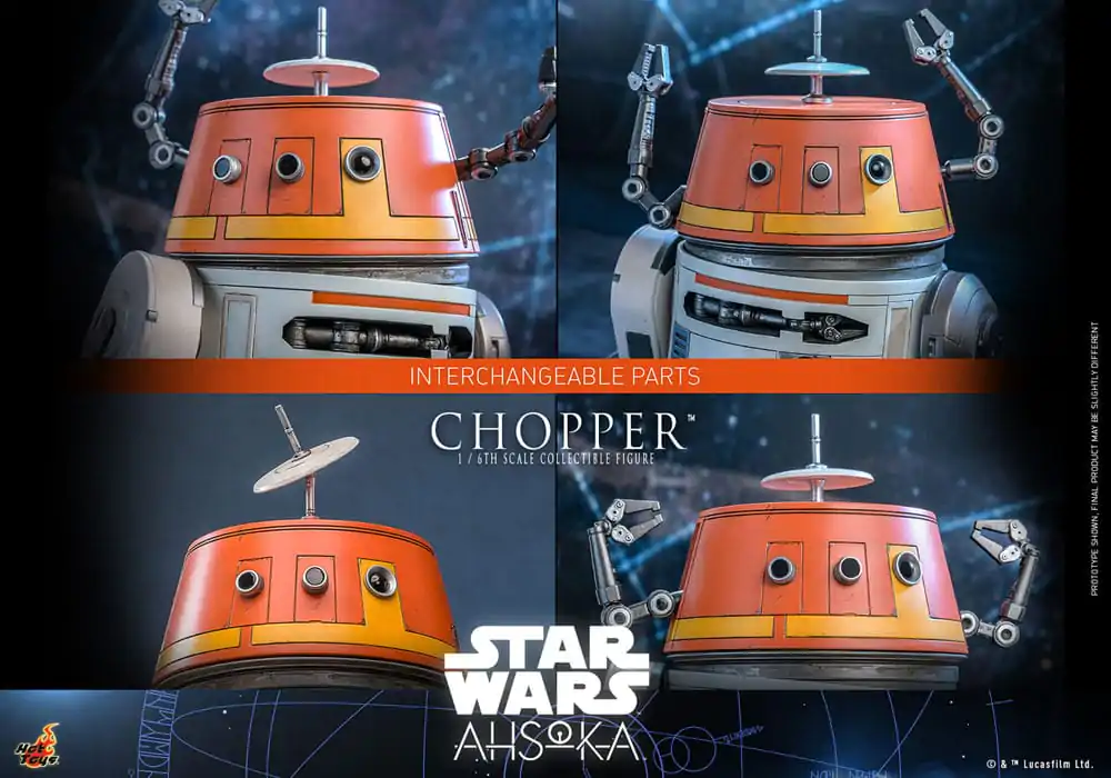 Star Wars: Ahsoka Action Figure 1/6 Chopper 18 cm product photo