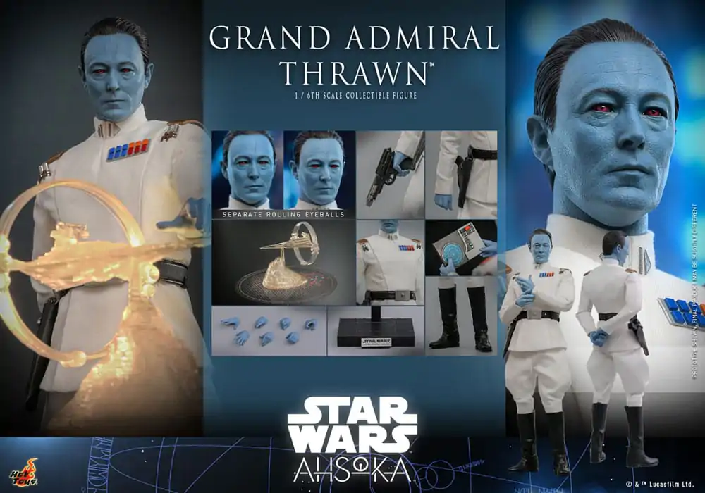 Star Wars: Ahsoka Action Figure 1/6 Grand Admiral Thrawn 32 cm product photo