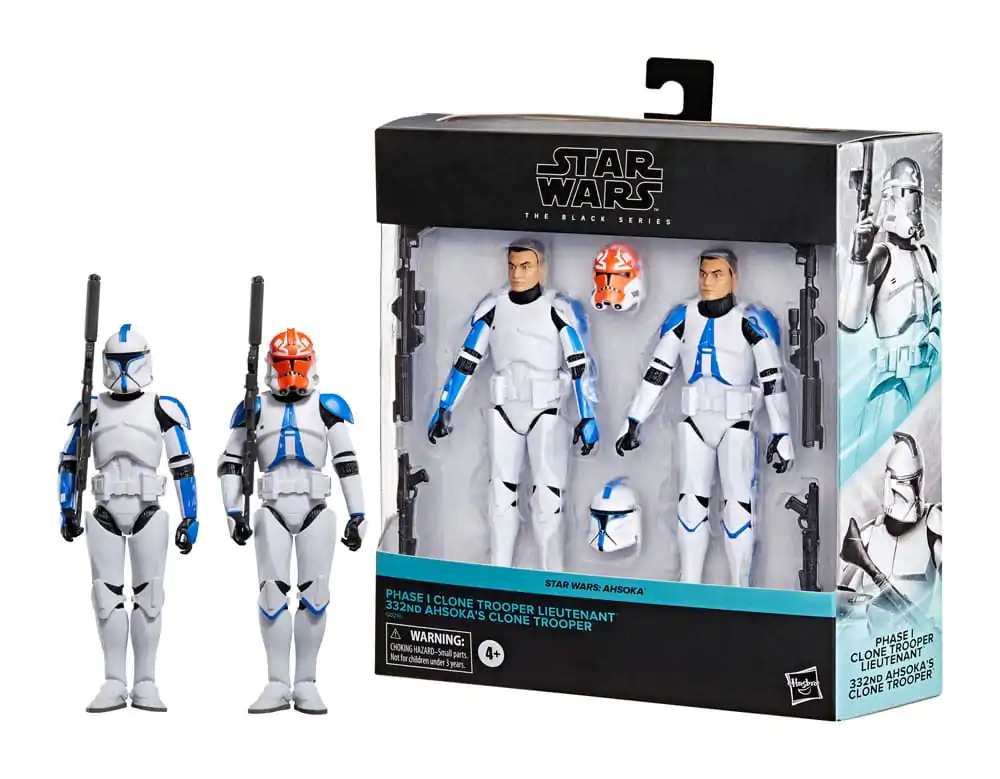 Star Wars: Ahsoka Black Series Action Figure 2-Pack Phase I Clone Trooper Lieutenant & 332nd Ahsoka's Clone Trooper 15 cm product photo