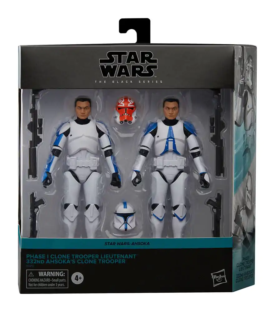 Star Wars: Ahsoka Black Series Action Figure 2-Pack Phase I Clone Trooper Lieutenant & 332nd Ahsoka's Clone Trooper 15 cm product photo