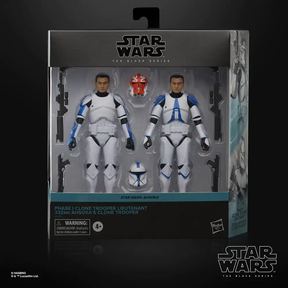 Star Wars: Ahsoka Black Series Action Figure 2-Pack Phase I Clone Trooper Lieutenant & 332nd Ahsoka's Clone Trooper 15 cm product photo