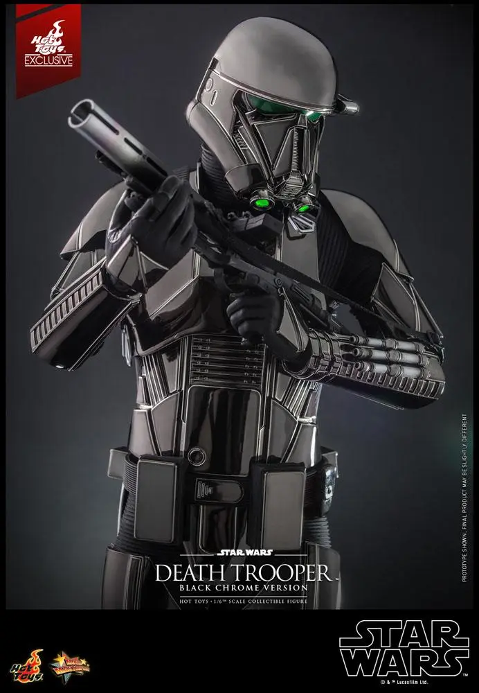Star Wars Action Figure 1/6 Death Trooper (Black Chrome) 2022 Convention Exclusive 32 cm product photo