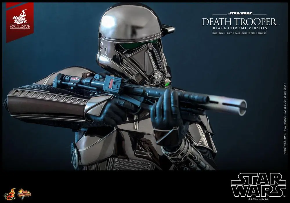 Star Wars Action Figure 1/6 Death Trooper (Black Chrome) 2022 Convention Exclusive 32 cm product photo