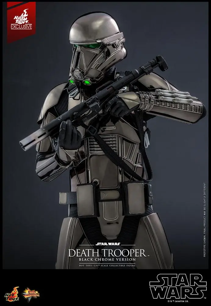 Star Wars Action Figure 1/6 Death Trooper (Black Chrome) 2022 Convention Exclusive 32 cm product photo