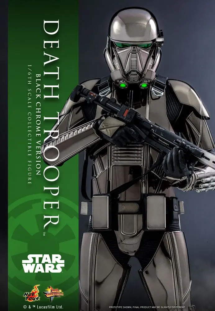 Star Wars Action Figure 1/6 Death Trooper (Black Chrome) 2022 Convention Exclusive 32 cm product photo