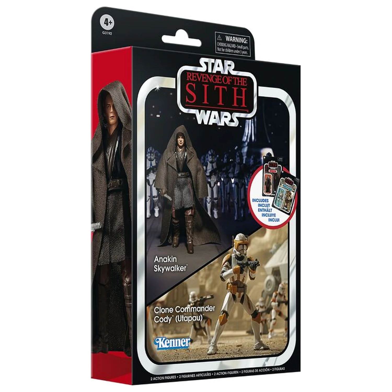 Star Wars Anakin Skywalker & Clone Commander Cody Utapau pack figure 9.5cm product photo