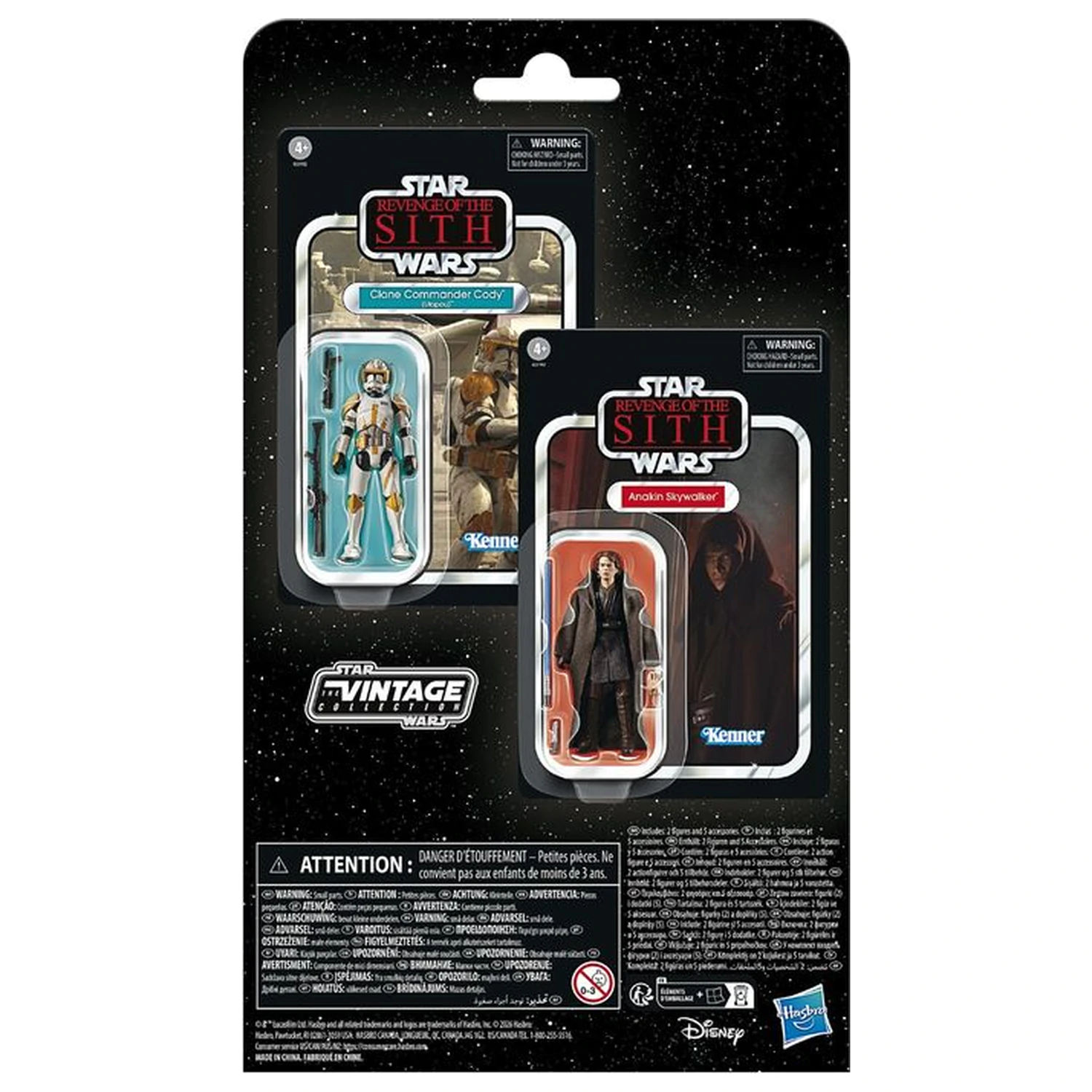 Star Wars Anakin Skywalker & Clone Commander Cody Utapau pack figure 9.5cm product photo
