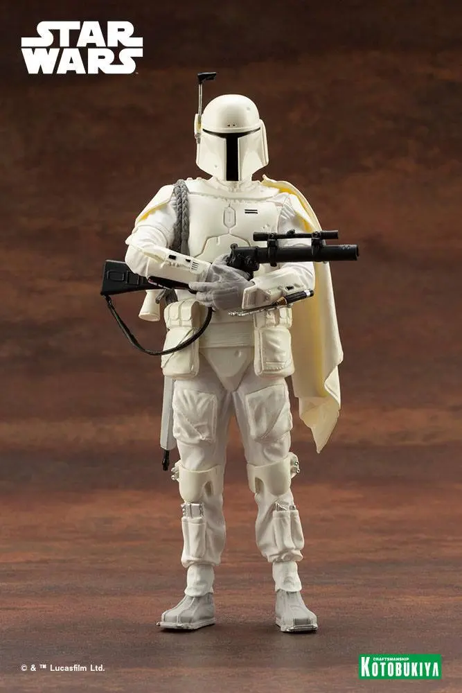 Star Wars ARTFX+ PVC Statue 1/10 Boba Fett White Armor Ver. 18 cm product photo