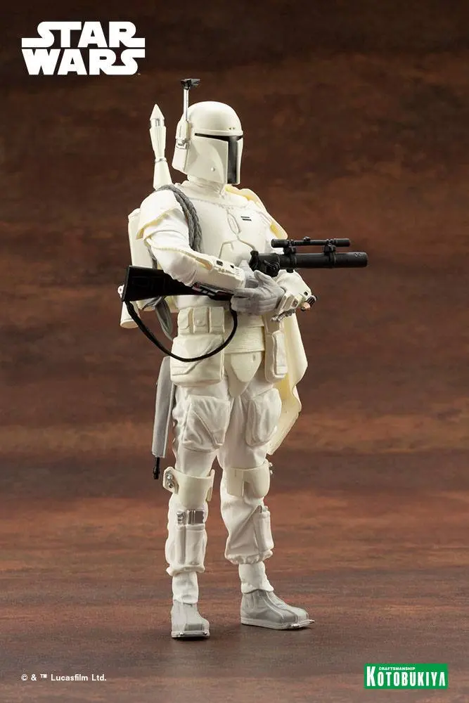 Star Wars ARTFX+ PVC Statue 1/10 Boba Fett White Armor Ver. 18 cm product photo