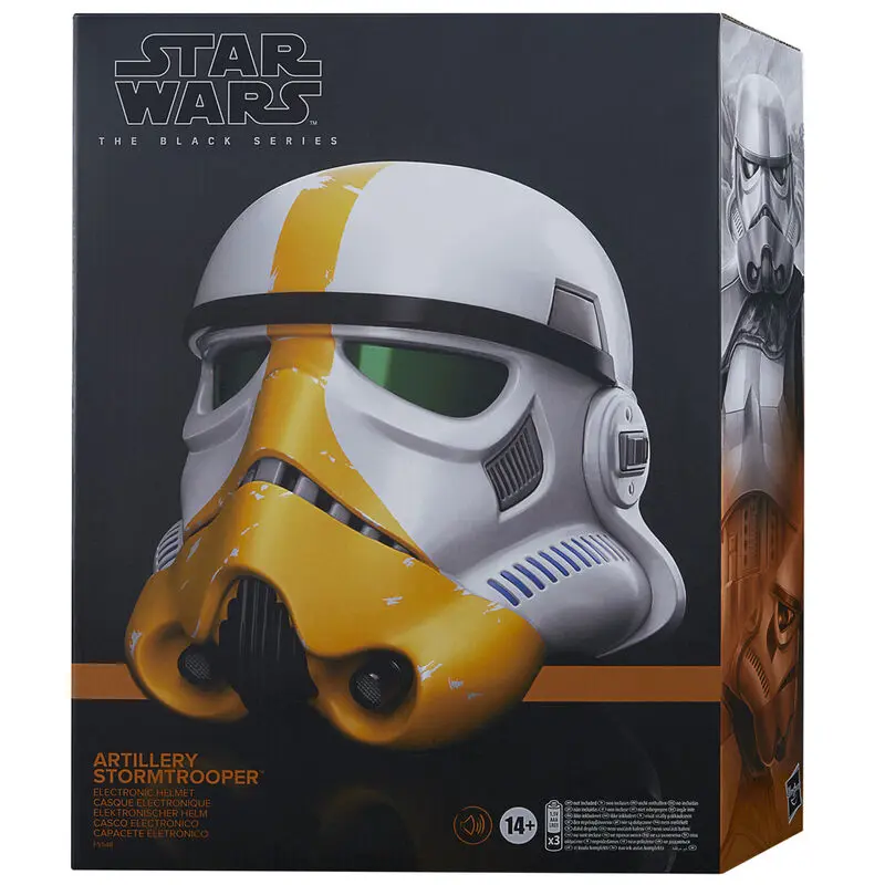 Star Wars: The Mandalorian Black Series Electronic Helmet Artillery Stormtrooper product photo