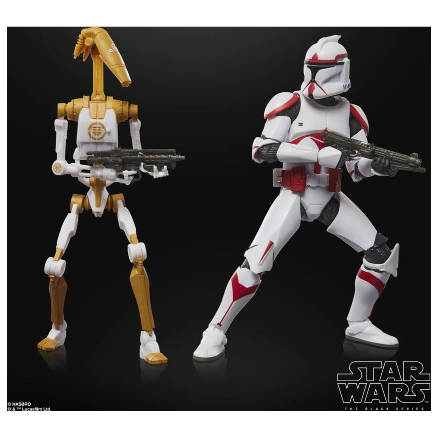 Star Wars: Battlefront II Black Series Action Figure 2-Pack Phase I Assault Trooper & Battle Droid Officer 15 cm product photo