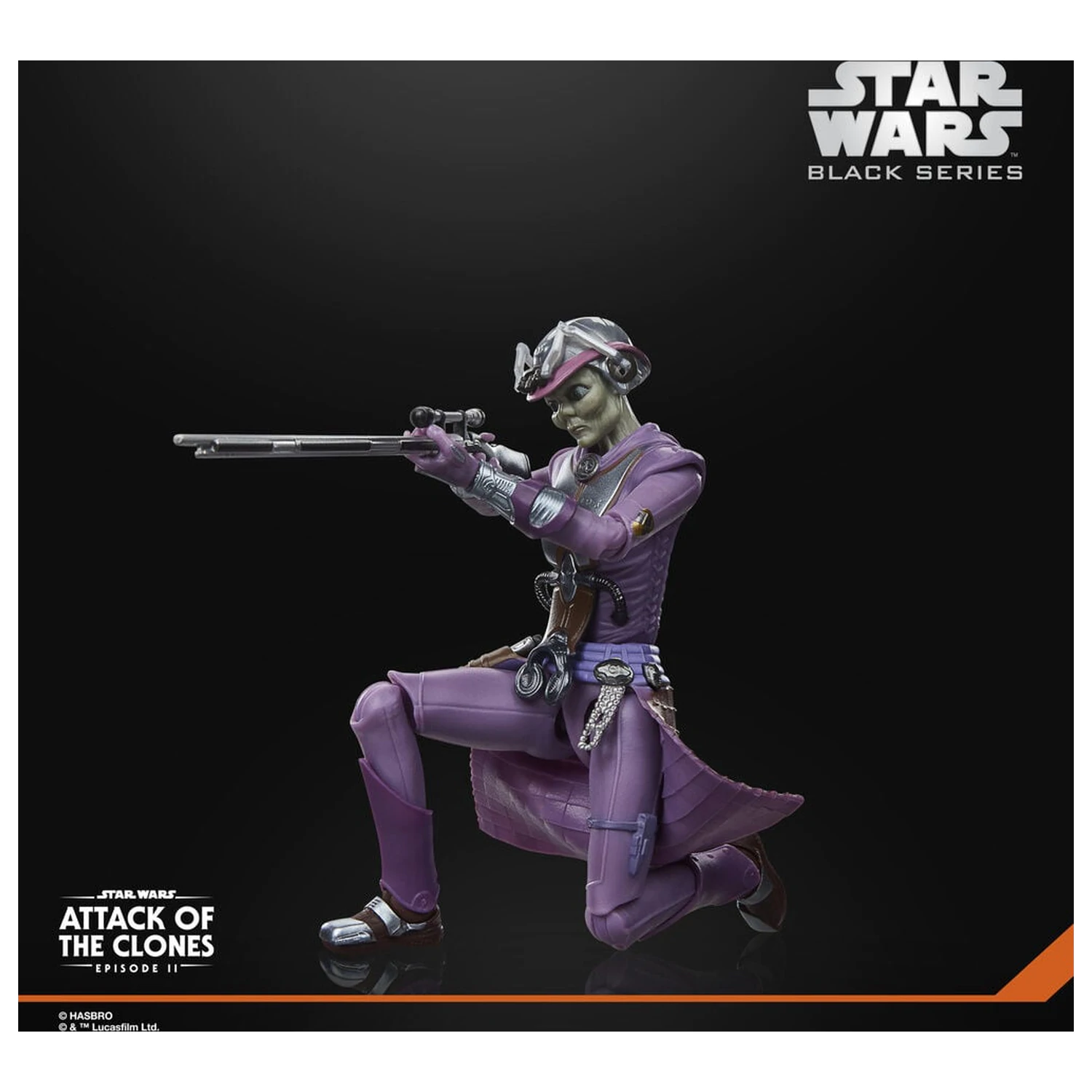 Star Wars Black Series Attack Of The Clones Zam Wesell figure 15cm product photo