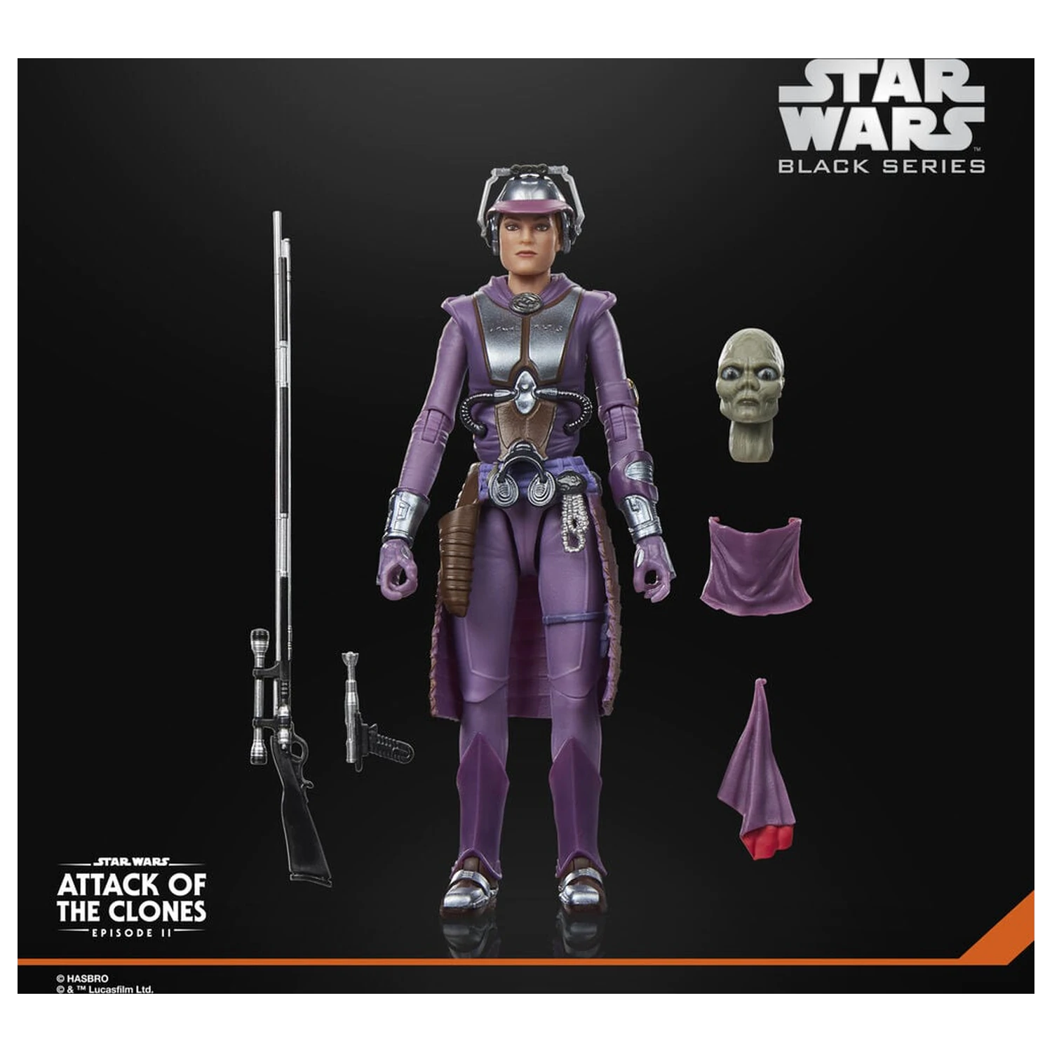 Star Wars Black Series Attack Of The Clones Zam Wesell figure 15cm product photo