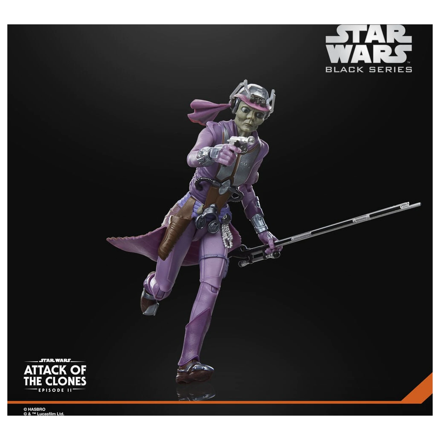 Star Wars Black Series Attack Of The Clones Zam Wesell figure 15cm product photo