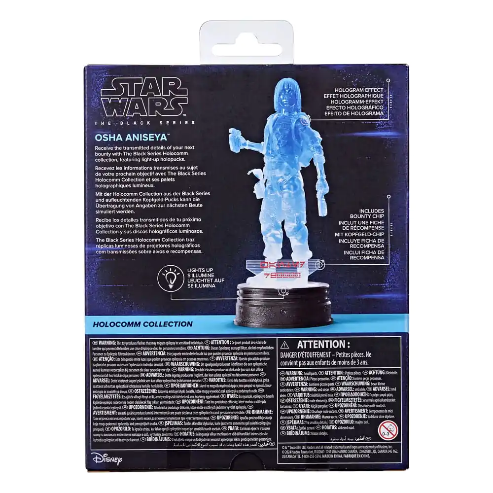 Star Wars Black Series Holocomm Collection Action Figure Osha Aniseya 15 cm product photo