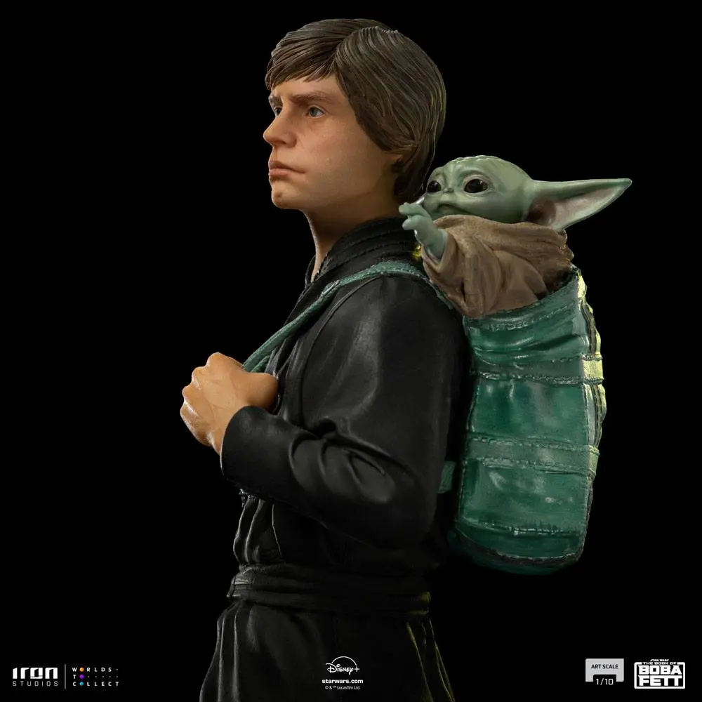 Star Wars Book of Boba Fett Art Scale Statue 1/10 Luke Skywalker & Grogu Training 20 cm product photo