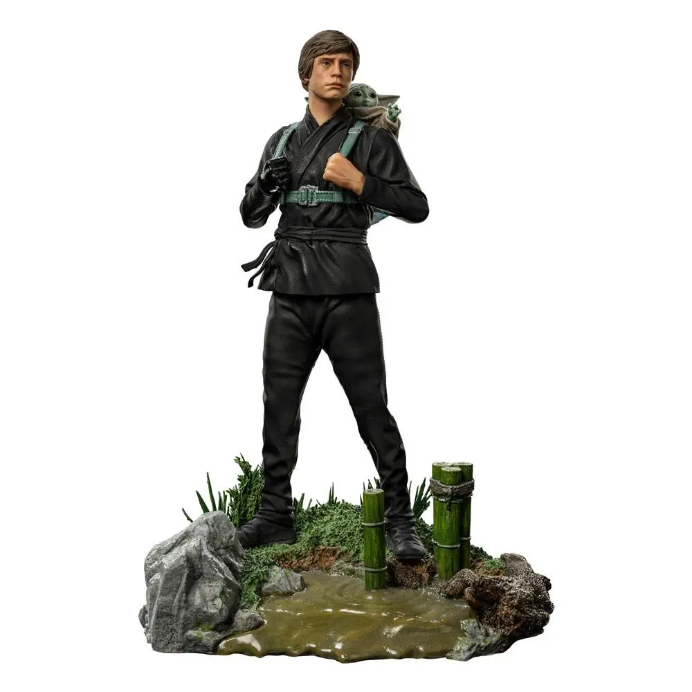 Star Wars Book of Boba Fett Art Scale Statue 1/10 Luke Skywalker & Grogu Training 20 cm product photo