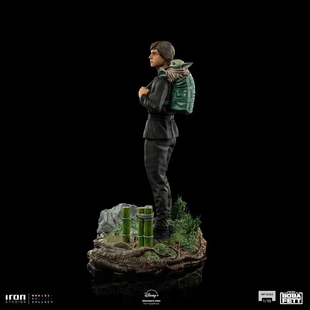 Star Wars Book of Boba Fett Art Scale Statue 1/10 Luke Skywalker & Grogu Training 20 cm product photo