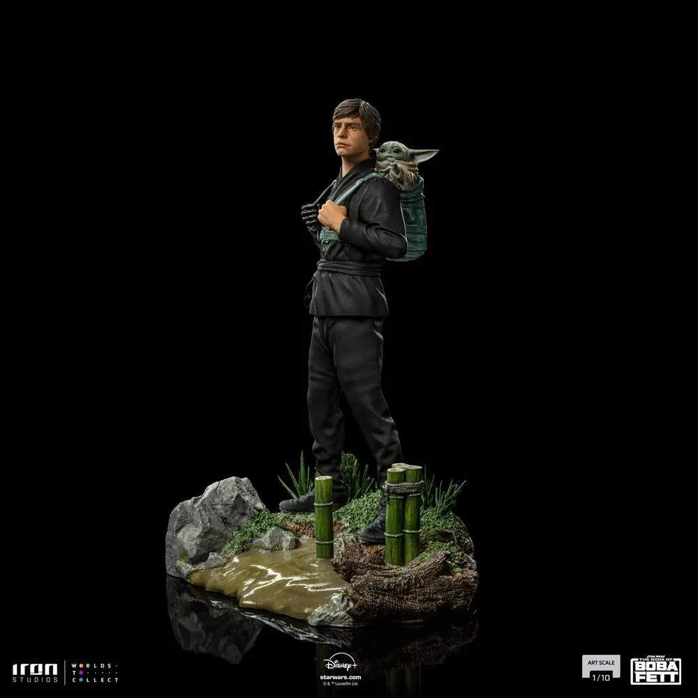 Star Wars Book of Boba Fett Art Scale Statue 1/10 Luke Skywalker & Grogu Training 20 cm product photo