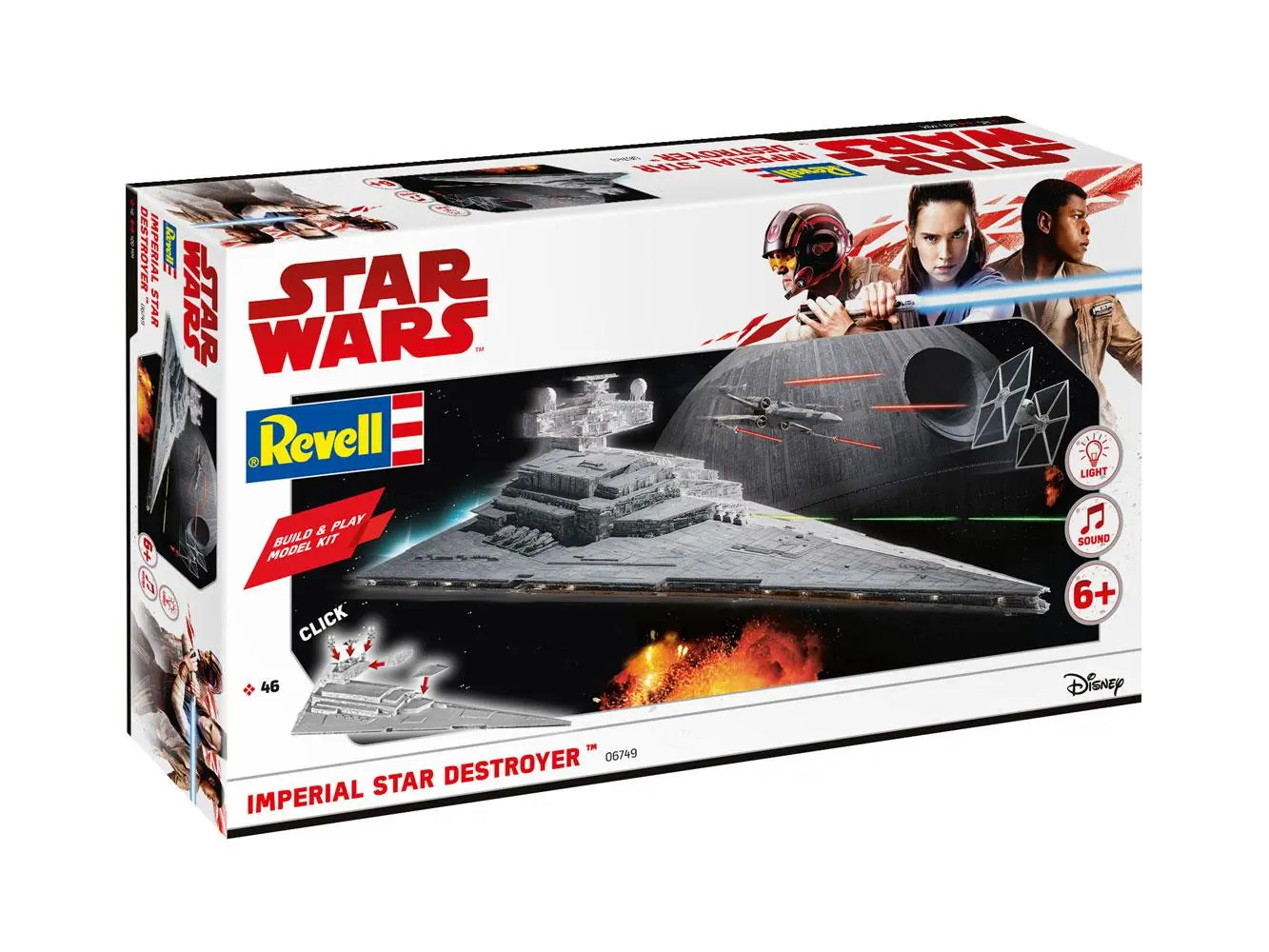 Star Wars Build &amp; Play Model Kit with Sound &amp; Light Up 1/4000 Imperial Star Destroyer product photo
