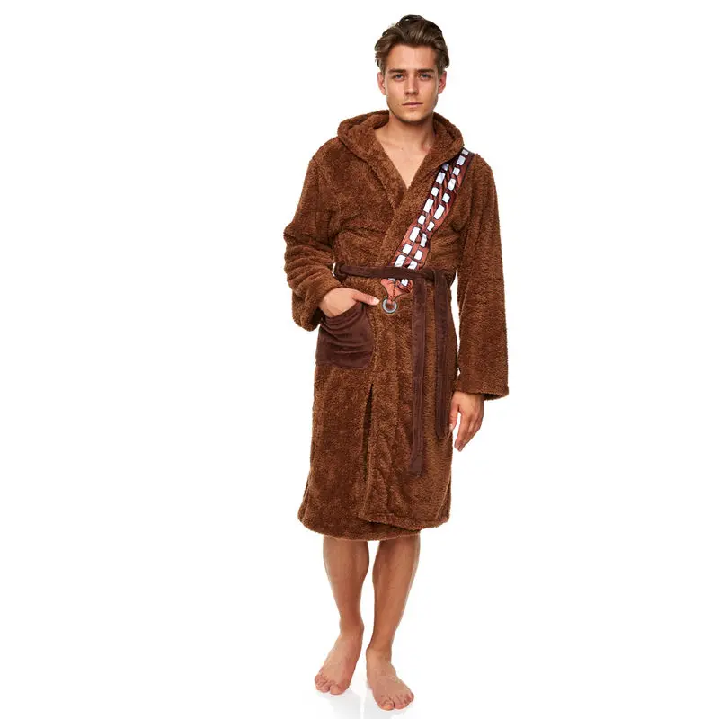 Star Wars Chewbacca mens fleece bathrobe product photo