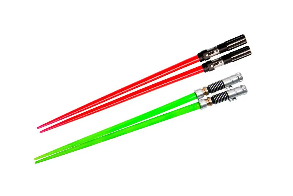 Star Wars Chopstick Darth Vader &amp; Luke Skywalker Lightsaber Chopstick Battle 2-Set product photo