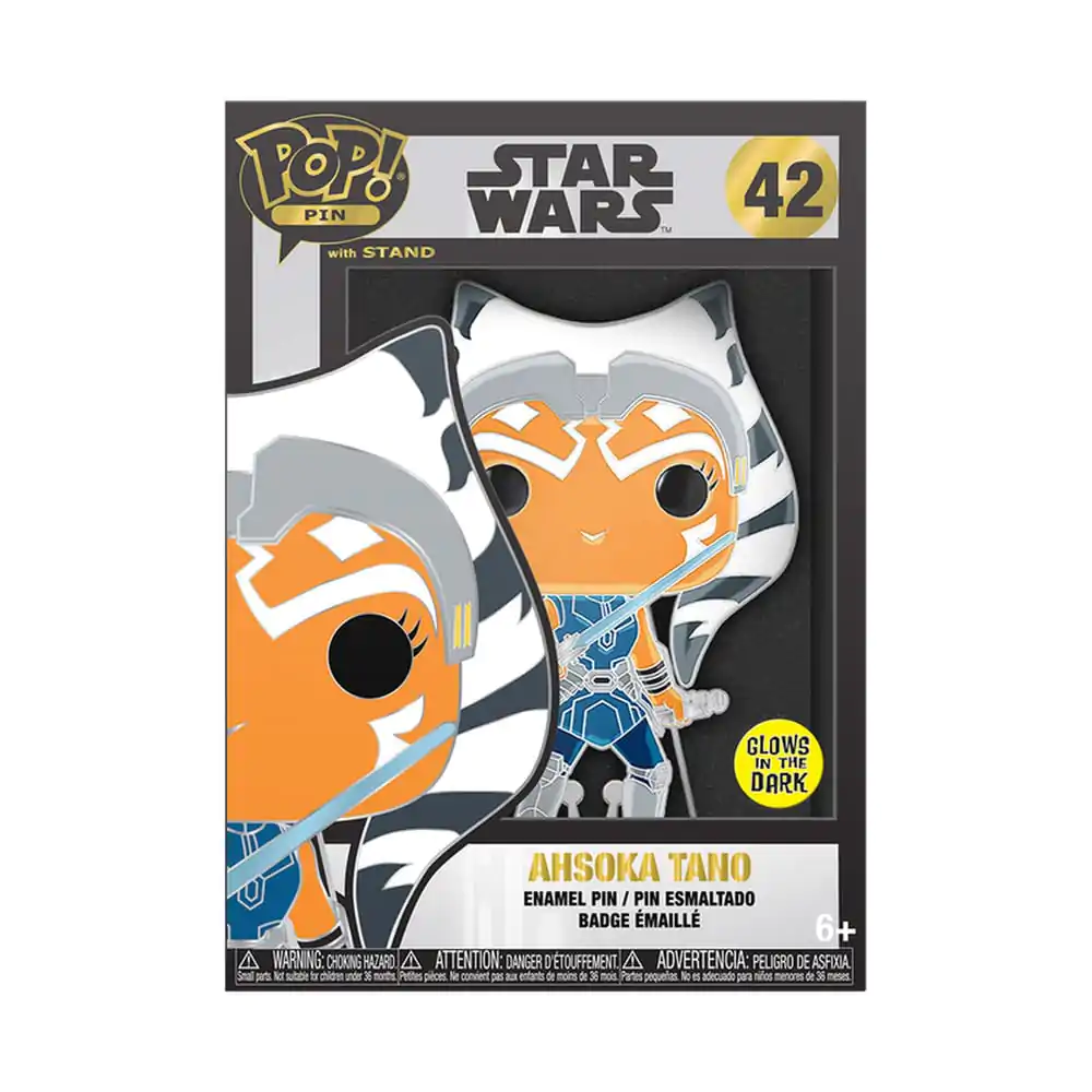 Star Wars Clone Wars Loungefly POP! Enamel Pin Ahsoka (Glow-in-the-Dark) 10 cm product photo