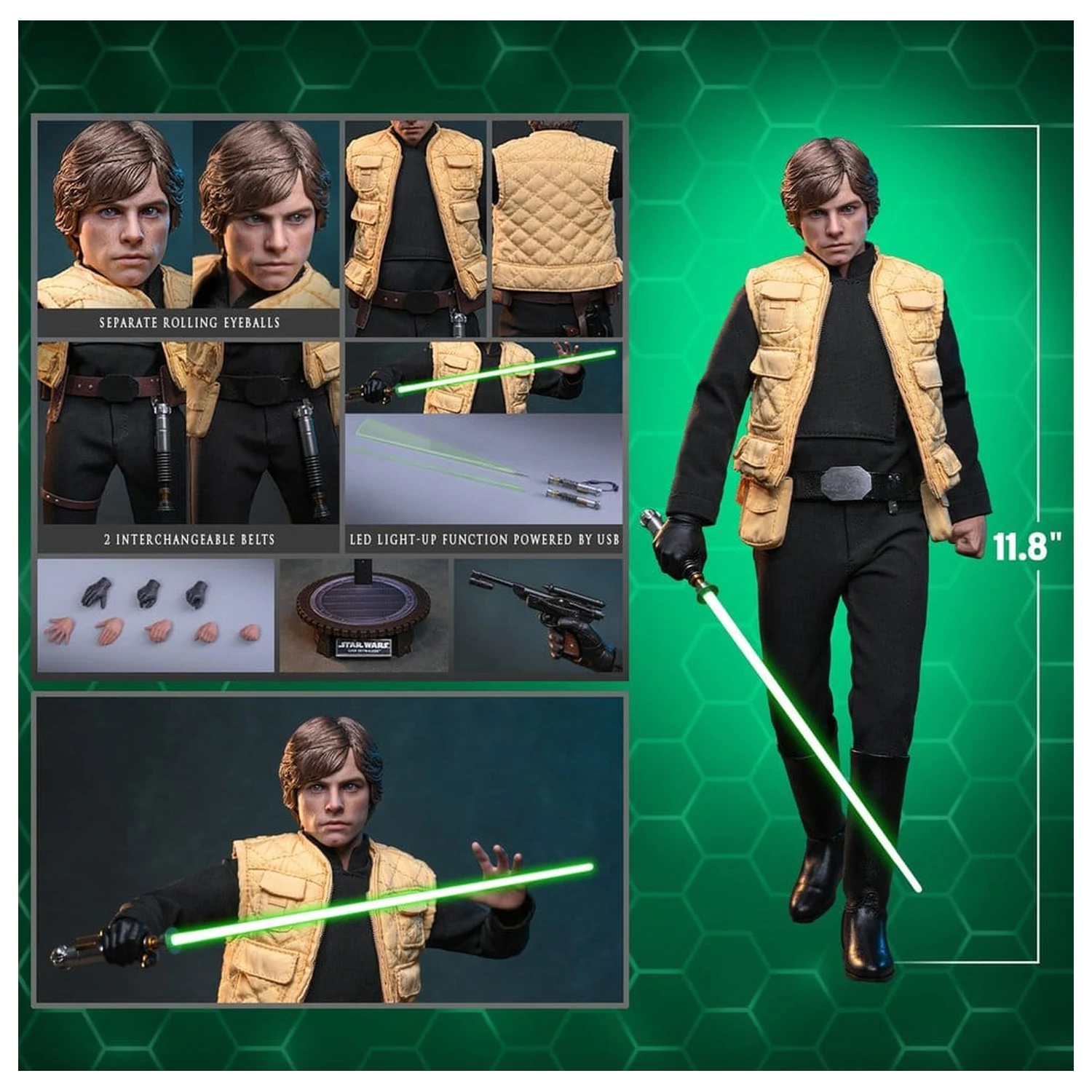 Star Wars Comic Masterpiece Action Figure 1/6 Luke Skywalker (Shadows Of The Empire) 28 cm product photo