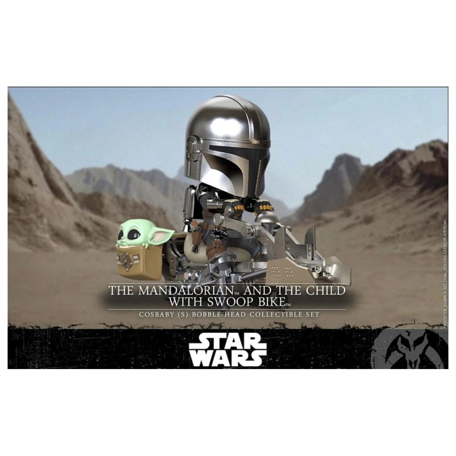 Star Wars Cosbaby Wave 1 The Mandalorian & The Child Swoop Bike product photo