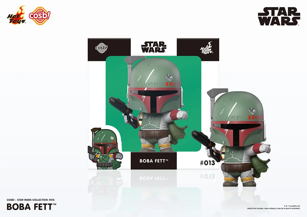 Star Wars Cosbi Mini Figure Boba Fett White 8 cm product photo