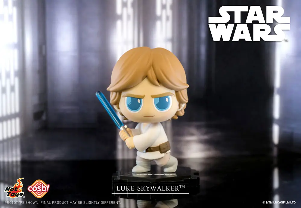 Star Wars Cosbi Mini Figure Luke Skywalker Lightsaber 8 cm product photo
