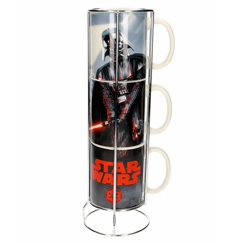Star Wars Darth Vader 3 stackable mugs set product photo