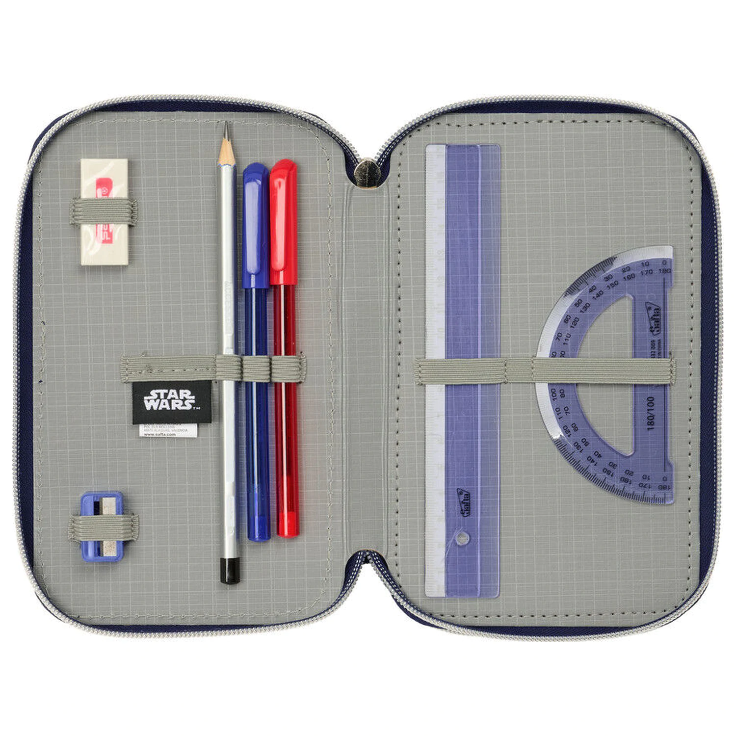 Star Wars Darth Vader triple pencil case 37pcs product photo