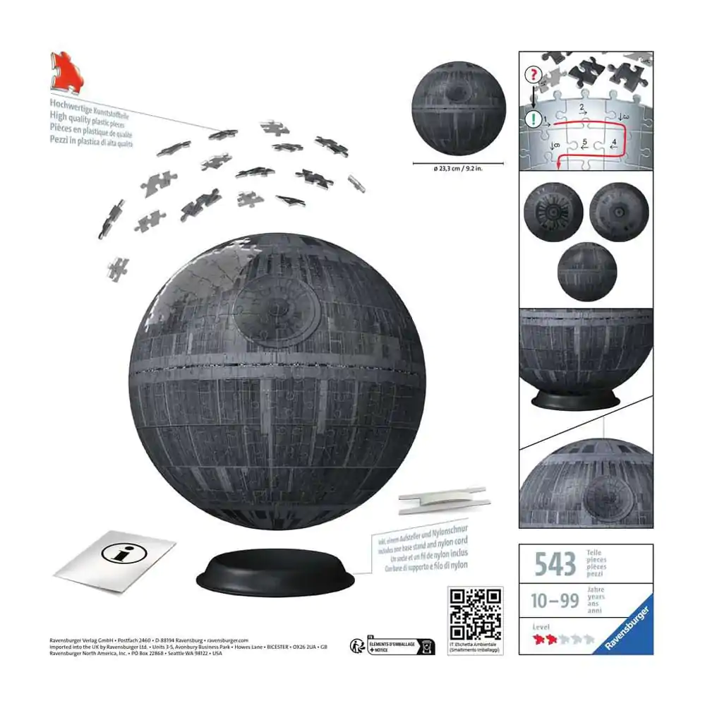 Star Wars 3D Puzzle Death Star (543 Pieces) product photo