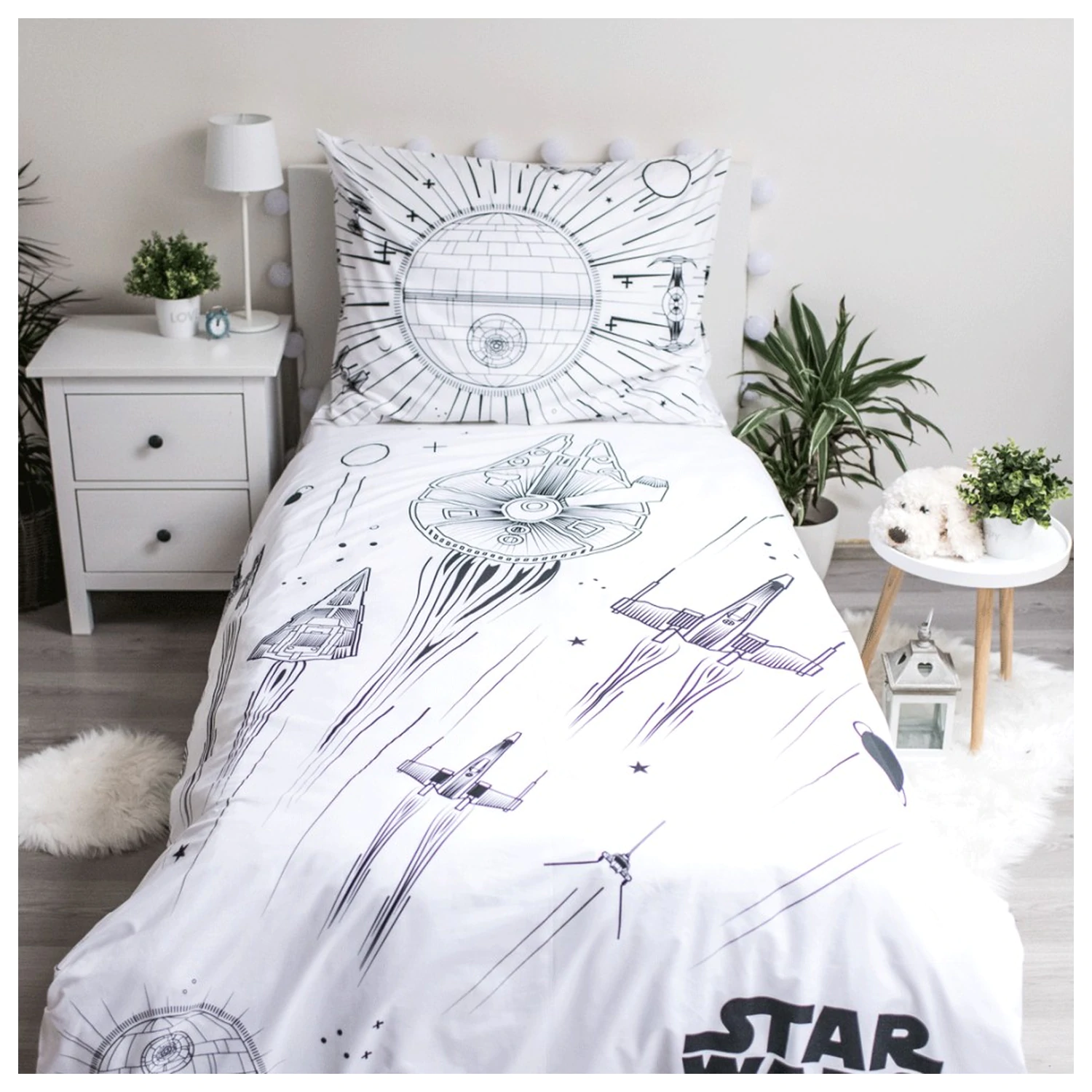 Star Wars Death Star Glow in the Dark Duvet Cover product photo