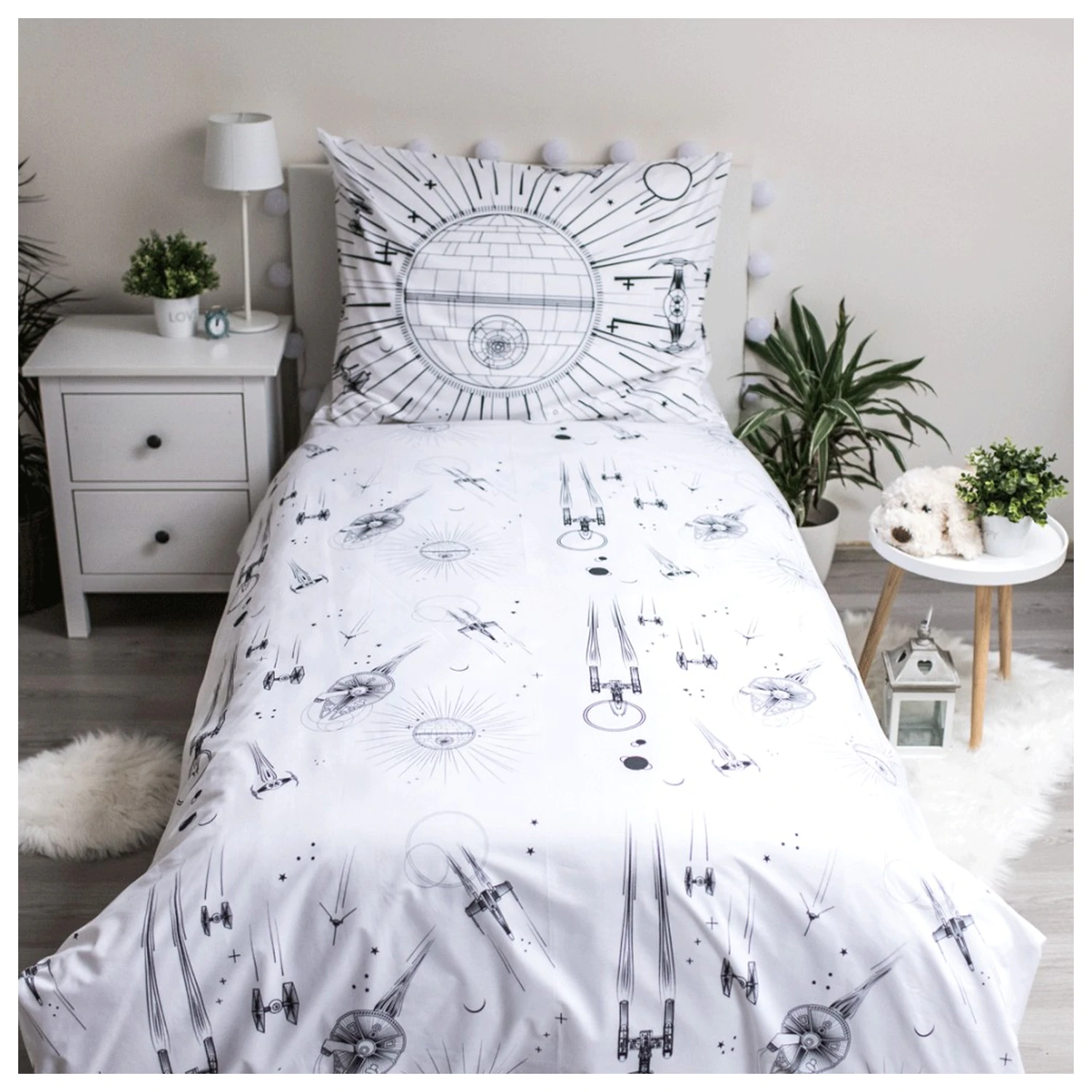 Star Wars Death Star Glow in the Dark Duvet Cover product photo