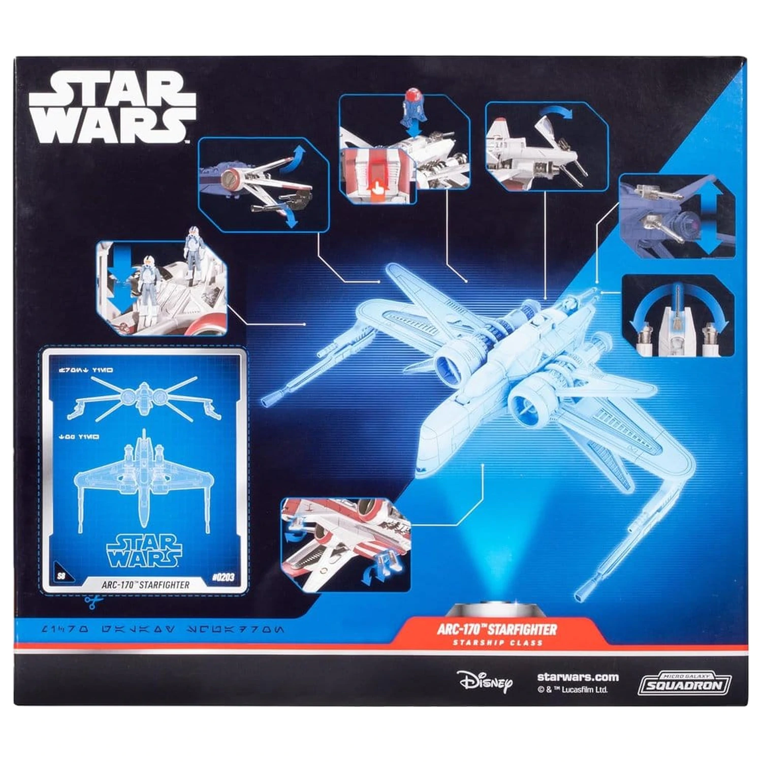 Star Wars Deluxe Vehicle ARC 170 20 cm (Series 8) product photo