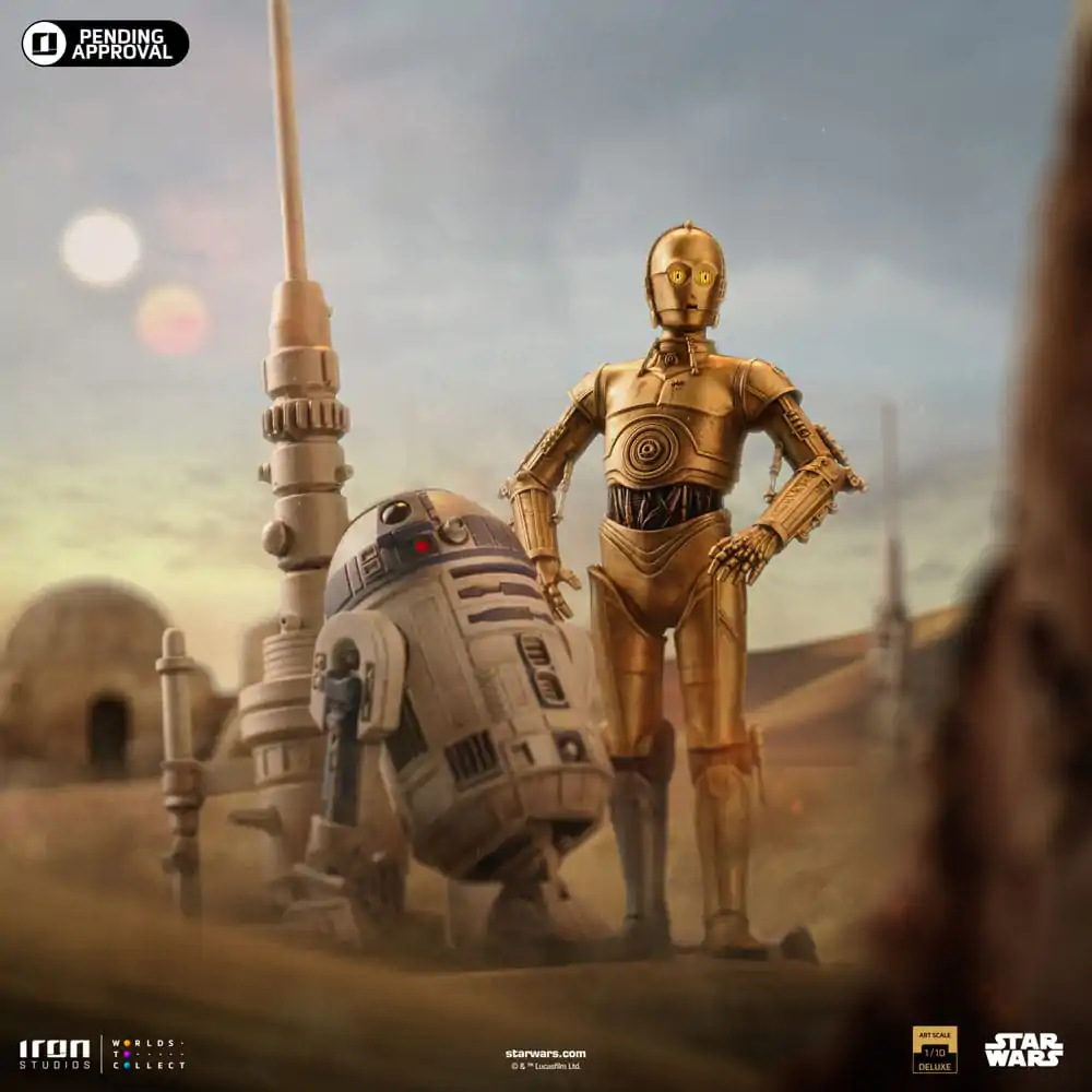 Star Wars Deluxe Art Scale Statue 1/10 C-3PO &amp; R2D2 31 cm product photo
