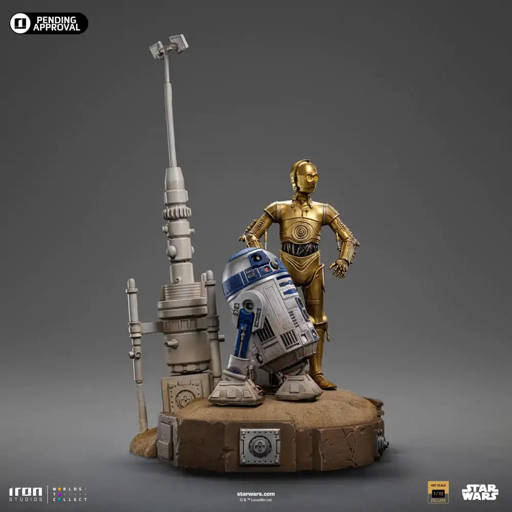 Star Wars Deluxe Art Scale Statue 1/10 C-3PO &amp; R2D2 31 cm product photo