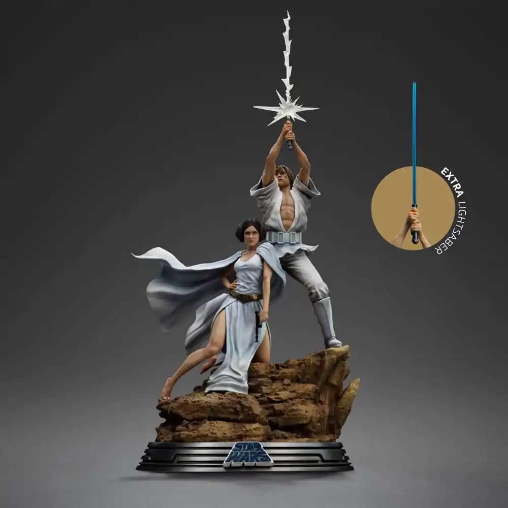 Star Wars Deluxe Art Scale Statue 1/10 Luke and Leia 41 cm product photo