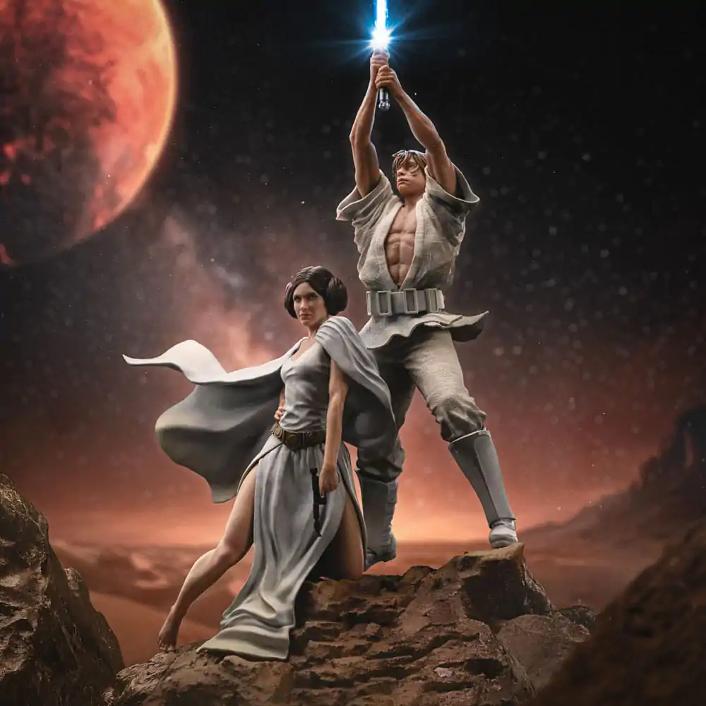 Star Wars Deluxe Art Scale Statue 1/10 Luke and Leia 41 cm product photo