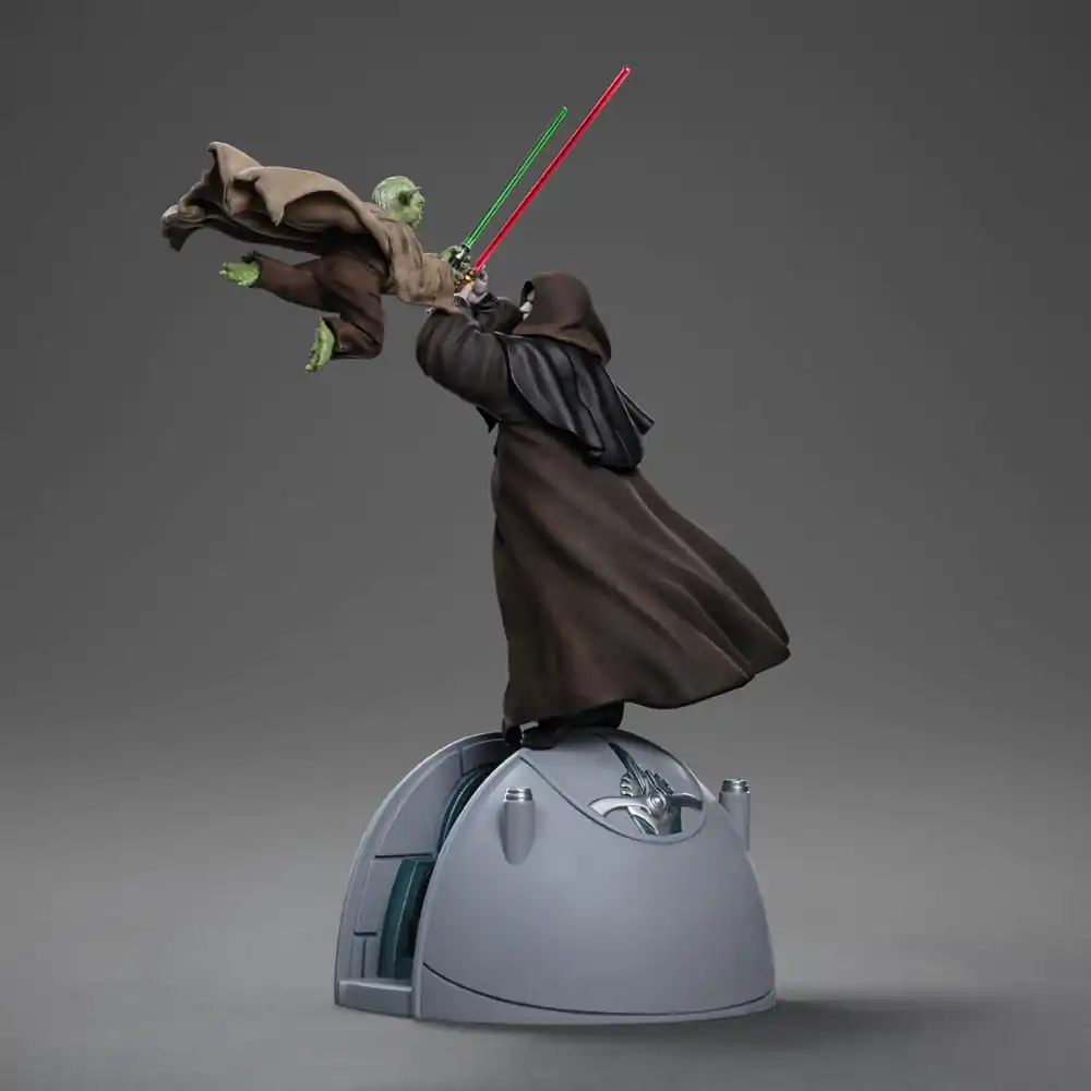 Star Wars Deluxe Art Scale Statue 1/10 Yoda vs Emperor Palpatine (CCXP Exclusive 2024) 31 cm product photo