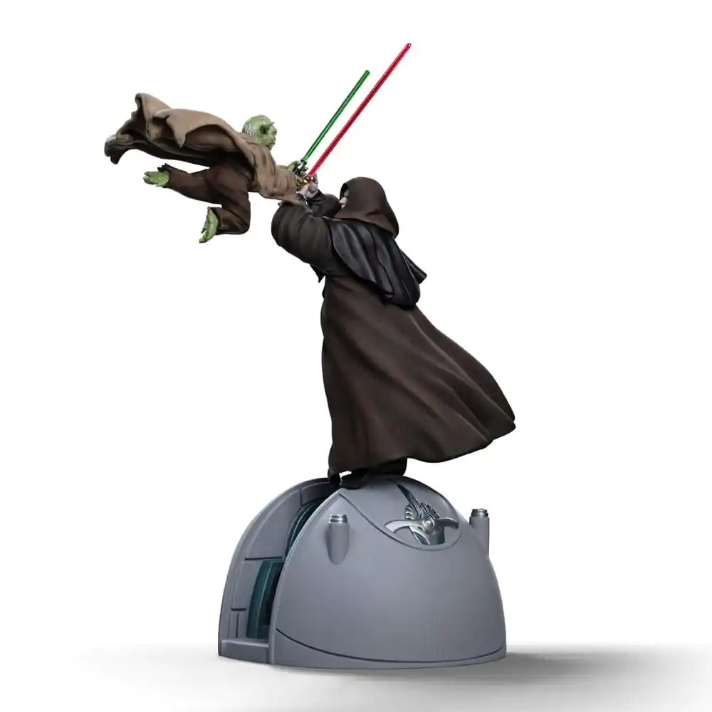 Star Wars Deluxe Art Scale Statue 1/10 Yoda vs Emperor Palpatine (CCXP Exclusive 2024) 31 cm product photo