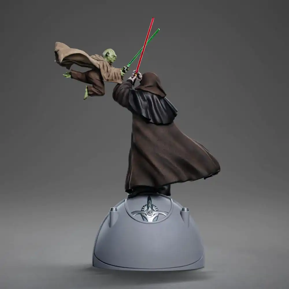 Star Wars Deluxe Art Scale Statue 1/10 Yoda vs Emperor Palpatine (CCXP Exclusive 2024) 31 cm product photo