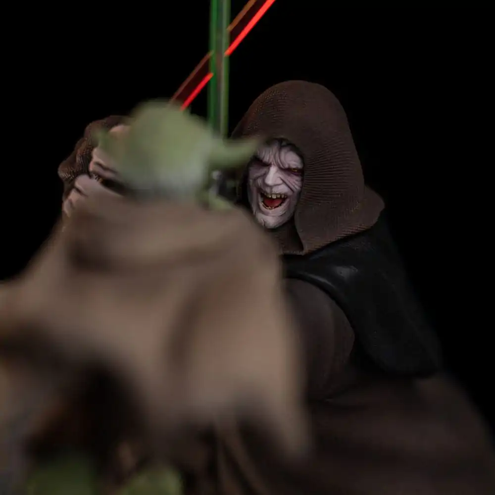 Star Wars Deluxe Art Scale Statue 1/10 Yoda vs Emperor Palpatine (CCXP Exclusive 2024) 31 cm product photo