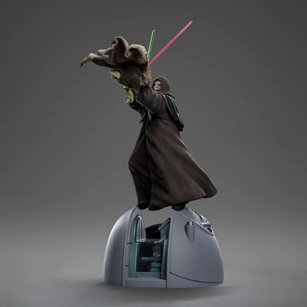 Star Wars Deluxe Art Scale Statue 1/10 Yoda vs Emperor Palpatine (CCXP Exclusive 2024) 31 cm product photo