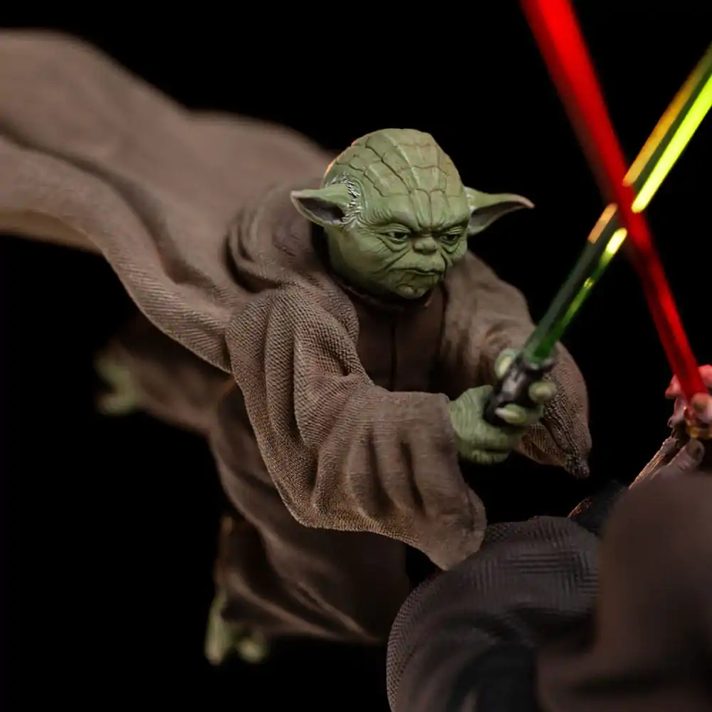 Star Wars Deluxe Art Scale Statue 1/10 Yoda vs Emperor Palpatine (CCXP Exclusive 2024) 31 cm product photo