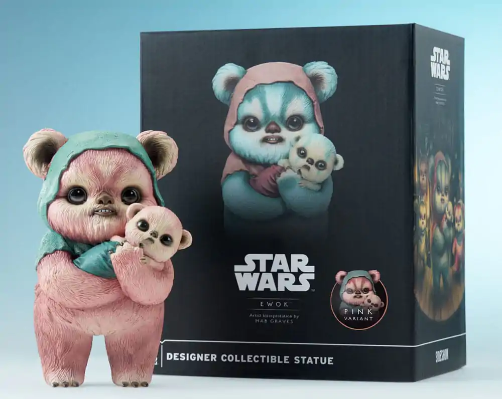 Star Wars Designer Statue Ewok by Mab Graves Pink Variant 18 cm product photo